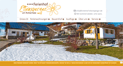 Desktop Screenshot of ferienhof-ettensperger.de