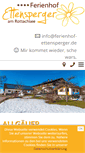 Mobile Screenshot of ferienhof-ettensperger.de