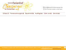 Tablet Screenshot of ferienhof-ettensperger.de